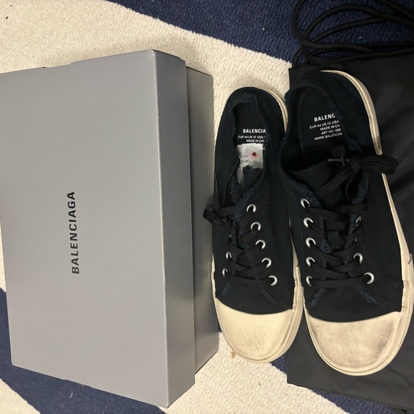 Balenciaga Paris low white/black size 11 - Picture 2 of 2